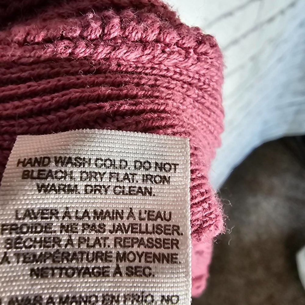 Dusty Rose Crop Sweater - Picture 6 of 6